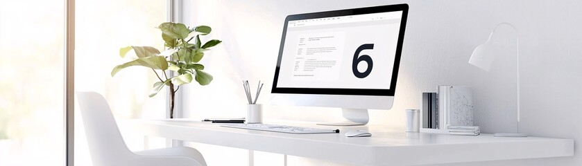 Poster - website design in progress on a curved monitor, sleek user interface elements, cutting-edge web deve