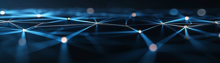 Poster - abstract 3d grid representing a website s architecture, backend development visualization, digital i