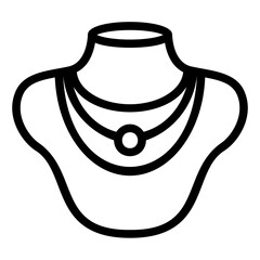 Sticker - jewelry Line Icon