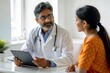 © N7 - Indian Physician with Patient in Medical Office