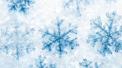 Leinwandbilder - Delicate abstract snowflakes and soft lines create a serene winter atmosphere, perfect for seasonal art and design inspiration. Generative AI