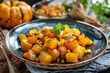 © Екатерина Лукашевич - Photo of a fall dish of potatoes, pumpkin and corn