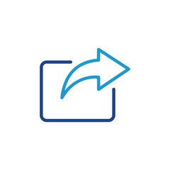 Poster - Share icon vector, Share symbol for web for web site Computer and mobile app