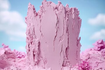 Wall Mural - Vibrant pink textured background