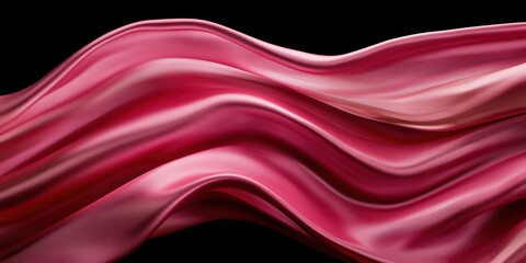 Sticker - Vibrant pink and red fluid abstract background