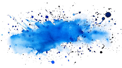 Sticker - Watercolor stain blue paint splatter PNG