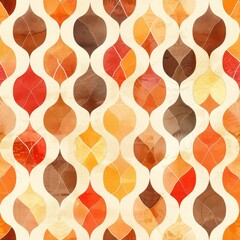 Wall Mural - Abstract Geometric Pattern with Warm Colors