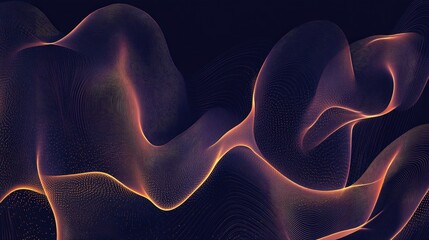 Poster - abstract line background illustration in a minimalist style