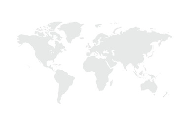 World map.United States, China, Russia, Germany, United Kingdom, Japan, France, India, Brazil, Canada, Italy. Grayscale,isolated on white background