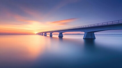 Poster - Bridge at Sunset