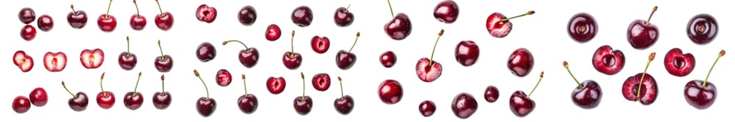 Poster - Isolated cherry on a white background, clipping path and full depth of field