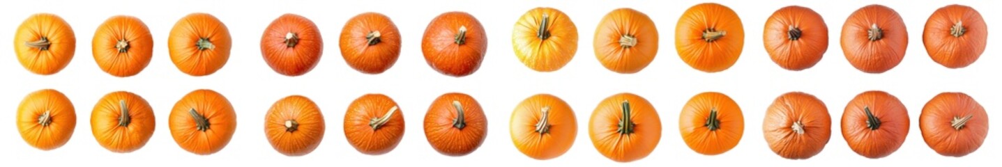 Poster - Isolated pumpkin on white background, clipping path, depth of field: 100%