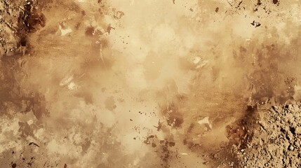 Poster - Animated graphic vintage background of coffee or cocoa powder in beige brown tones