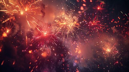 Poster - Fireworks on New Year s Day