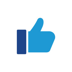 Wall Mural - like hand icon, like hand sign vector