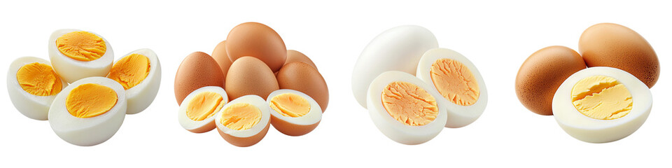 Poster - Egg with full depth of field isolated on white background