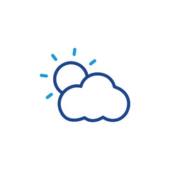 Poster - Weather icon, cloud icon vector for web site Computer and mobile app