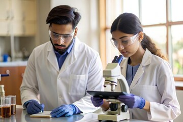 Pharmaceutical Research in India - Scientists working in a lab setting, conducting pharmaceutical research in India.
