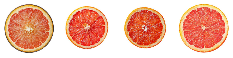 Aufkleber - Isolated grapefruit with full depth of field on white background