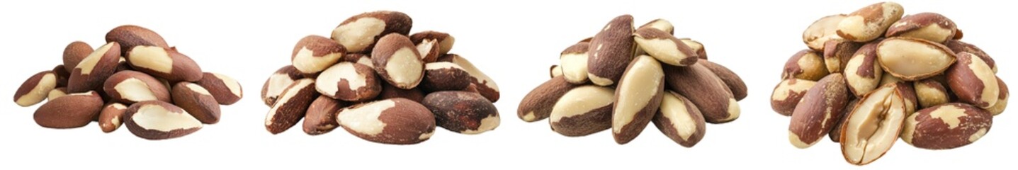 Poster - Detailed image of a brazil nut isolated on a white background