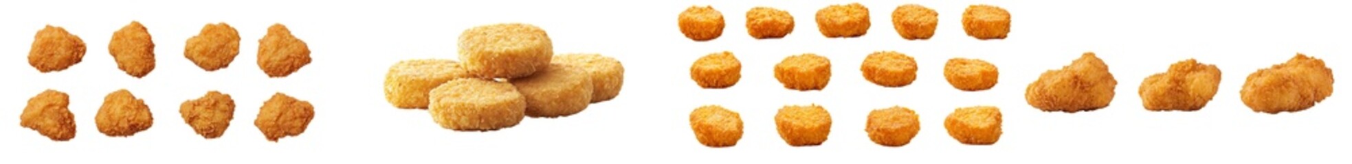 Poster - The corn flakes are isolated on a white background, a clipping path has been established, and the depth of field is full