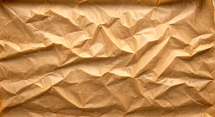 A textured canvas of crumpled brown paper unfolds, revealing a rich and intricate pattern of wrinkles and folds. Background. 1