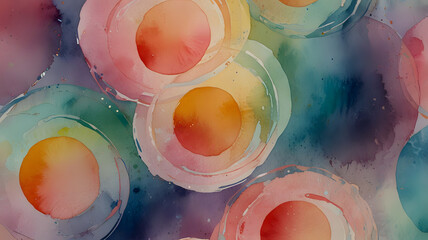 Poster - abstract watercolor background with watercolor, ai generated