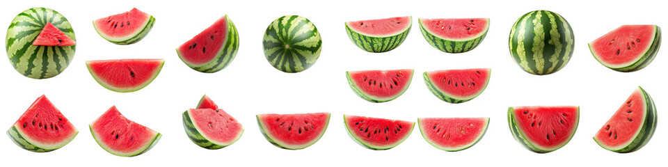 Aufkleber - White background, full depth of field, watermelon isolated