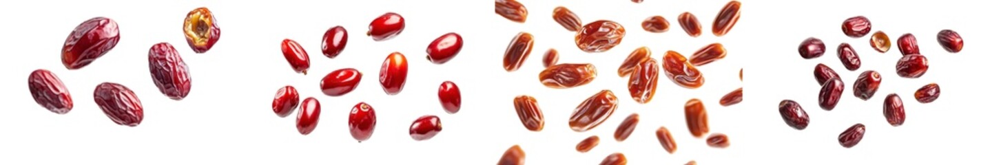 Poster - The Falling Dates are isolated on a white background, selectively focused