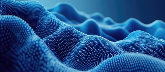 Poster - Abstract blue background with 3D rendering illustration