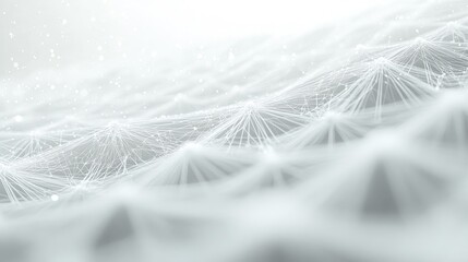 Leinwandbilder - 3D illustration featuring a white abstract background with a high tech network cyberspace grid and a starry outer space texture