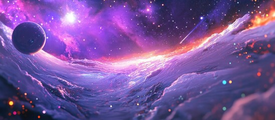 Poster - Cosmos art in a 3D cartoon rendering