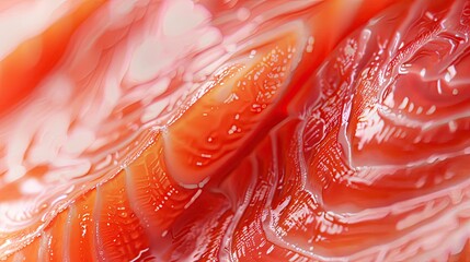 Salmon fresh pink flesh texture or salmon fillet closeup