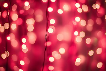 Poster - soft pink lights create a warm and inviting atmosphere in a festive indoor setting during the evenin