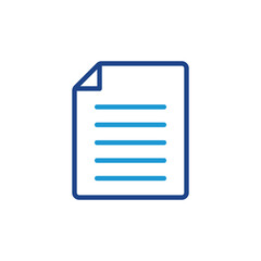 Poster - Document icon, document sign vector