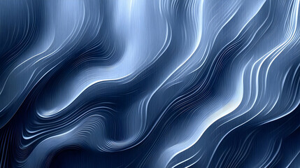 Wall Mural - Abstract Blue and White Wavy Lines Background Texture