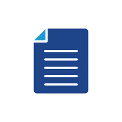 Poster - Document icon, document sign vector