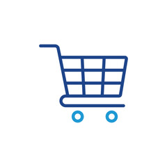 Poster - Shoping cart icon, cart sign vector