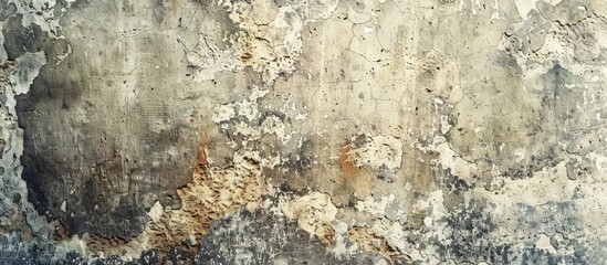 Wall Mural - Vintage colored weathered cement wall background with ample copy space image