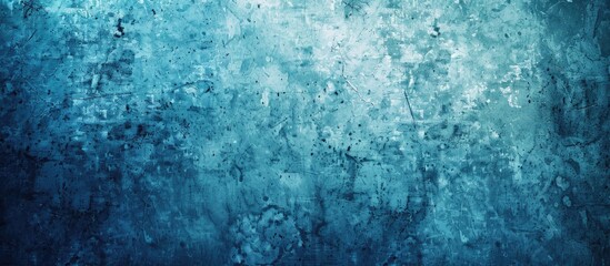 Leinwandbilder - Blue grunge background with a subtly blurred center perfect for a copy space image