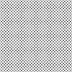 Poster - Square pattern background - geometrical black and white abstract vector graphic design from diagonal squares