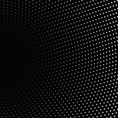 Poster - Abstract geometrical dot pattern background - monochrome vector illustration from small circles