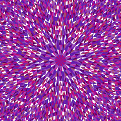 Poster - Dynamic hypnotic geometrical colorful tiled triangle mosaic background - circular psychedelic abstract vector design