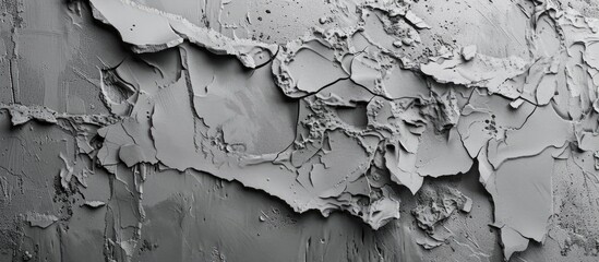 Leinwandbilder - Ancient gray plaster s rough surface and appearance could be ideal for a copy space image