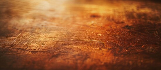 Leinwandbilder - Macro close up of a vintage style wooden table with a grainy texture providing an empty format for abstract backgrounds and designs as a copy space image