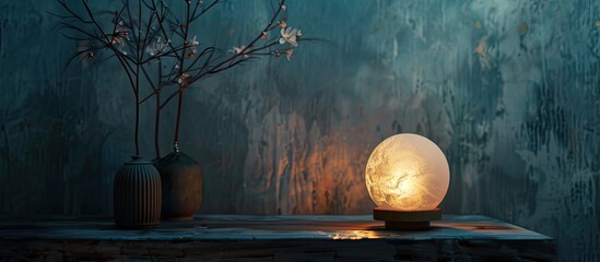 Aufkleber - Studio setting with dim background and high quality lighting gear A suitable copy space image