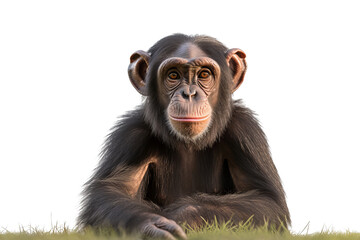 Wall Mural - chimpanzee png on transparent background perfect for wildlife, jungle, and nature design projects or