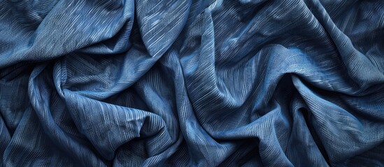 Aufkleber - Background of blue jeans fabric with room for text or images. Creative banner. Copyspace image