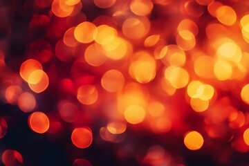 Poster - vibrant bokeh lights create a warm and inviting atmosphere during a cozy evening gathering