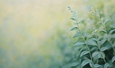 Wall Mural - oil painting of Desmostachya bipinnata plant in a garden , Generative AI